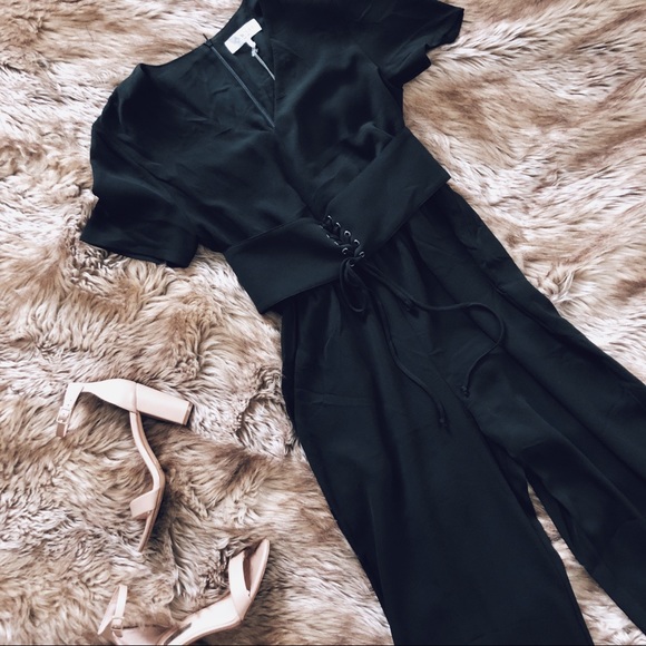 wayf black jumpsuit